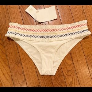 NWT Tory Burch Costa Hipster Bikini Bottom womens size small